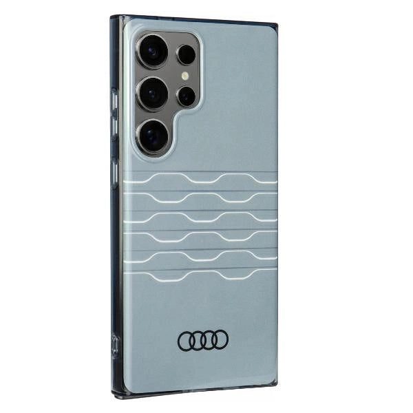 Audi IML Geometric Pattern Case S24 Ultra S928 grå/grå hardcase AU-IMLS24U-A6/D3-GY
