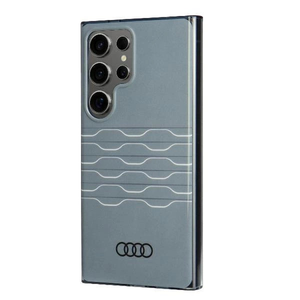 Audi IML Geometric Pattern Case S24 Ultra S928 grå/grå hardcase AU-IMLS24U-A6/D3-GY