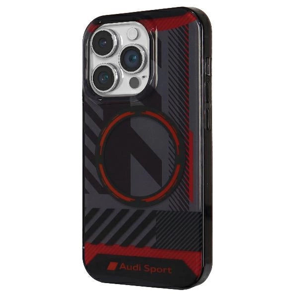 Audi IML Sport MagSafe Case iPhone 14 Pro Max 6.7" sort/sort hardcase AU-IMLMIP14PM-RSQ/D2-BK