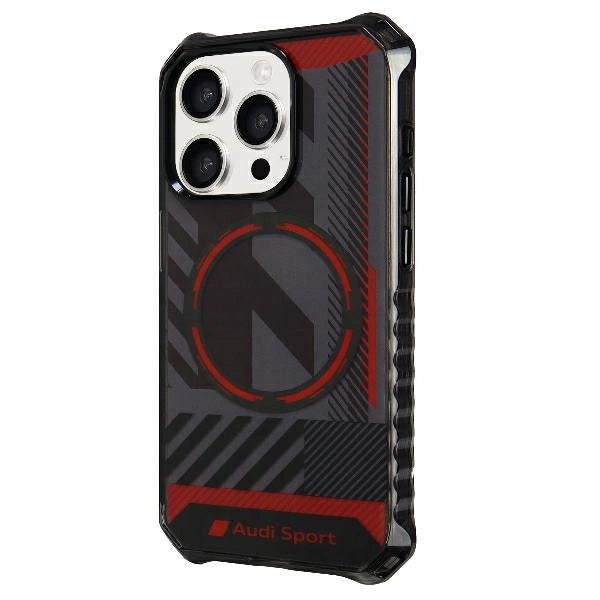 Audi IML Sport MagSafe Case iPhone 15 Pro Max 6.7" sort/sort hardcase AU-IMLMIP15PM-RSQ/D2-BK