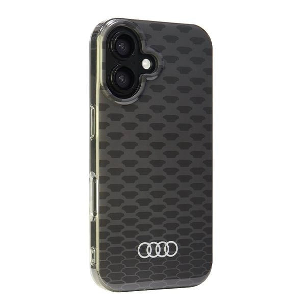 Audi IML Stitching Pattern MagSafe iPhone 16 6.1" sort/sort hardcase AU-IMLMIP16-Q5/D3-BK