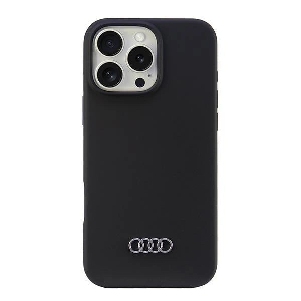 Audi Silicone Case iPhone 16 Pro Max 6.9" sort/sort hardcase AU-LSRIP16PM-Q3/D1-BK