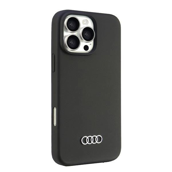 Audi Silicone Case iPhone 16 Pro Max 6.9" sort/sort hardcase AU-LSRIP16PM-Q3/D1-BK