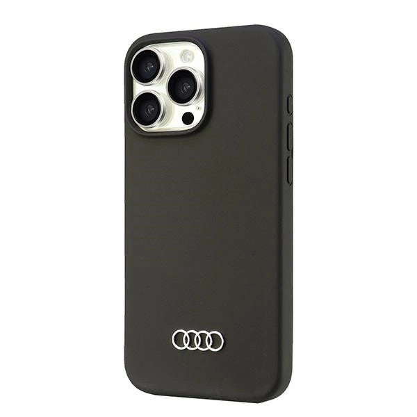 Audi Silicone Case iPhone 16 Pro Max 6.9" sort/sort hardcase AU-LSRIP16PM-Q3/D1-BK