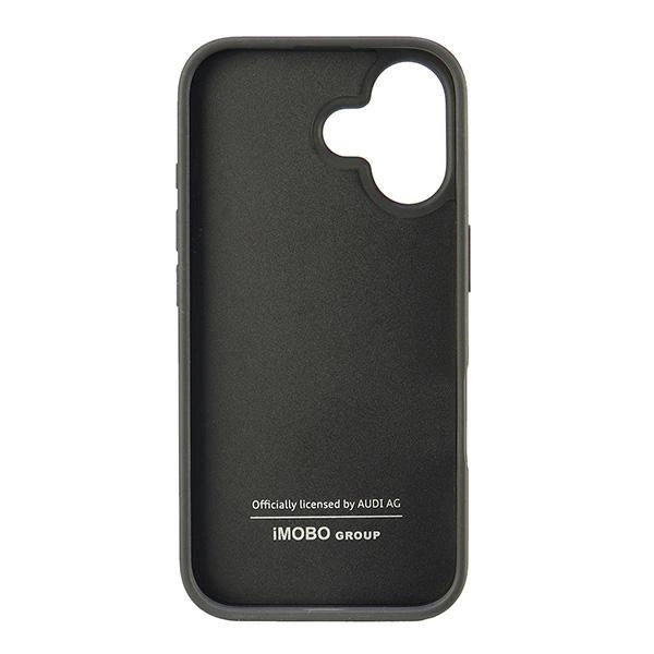 Audi syntetisk læder iPhone 16 6.1" sort/sort hardcase AU-TPUPCIP16-GT/D2-BK