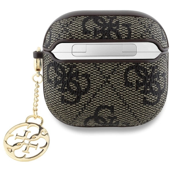 Guess GUA4G4GSMW AirPods 4 cover brun 4G Charm Collection