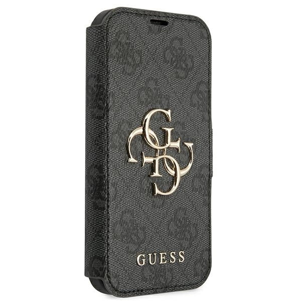 Guess GUBKP13X4GMGGR iPhone 13 Pro Max 6.7" grå/grå bog 4G Big Metal Logo