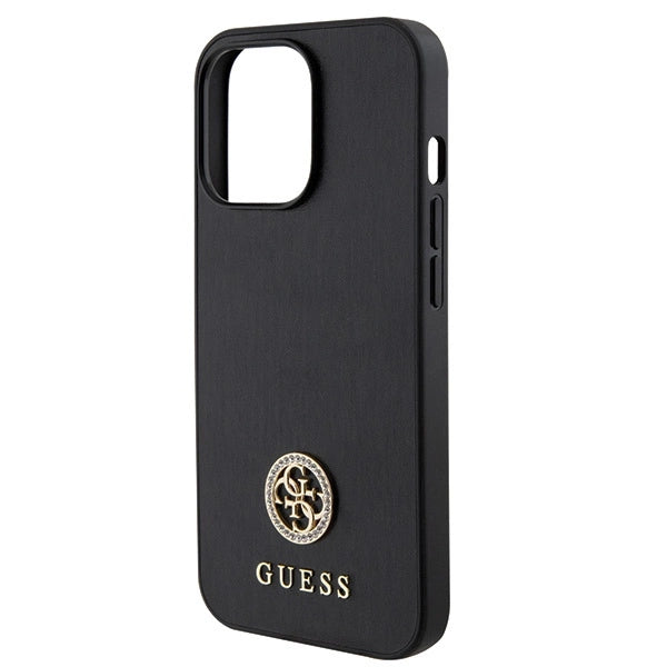 Guess GUHCP13XPS4DGPK iPhone 13 Pro Max 6.7" sort/sort hardcase Strass Metal Logo