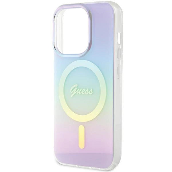 Guess GUHMP15XHITSU iPhone 15 Pro Max 6.7" lilla/lila hardcase IML Iridescent MagSafe