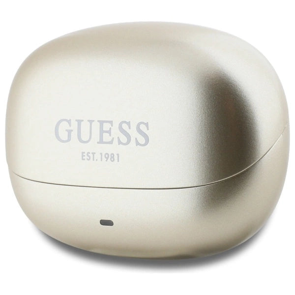 Guess Bluetooth hovedtelefoner GUTWST88MCTGD TWS + docking station guld/guld kapsel trykt logo