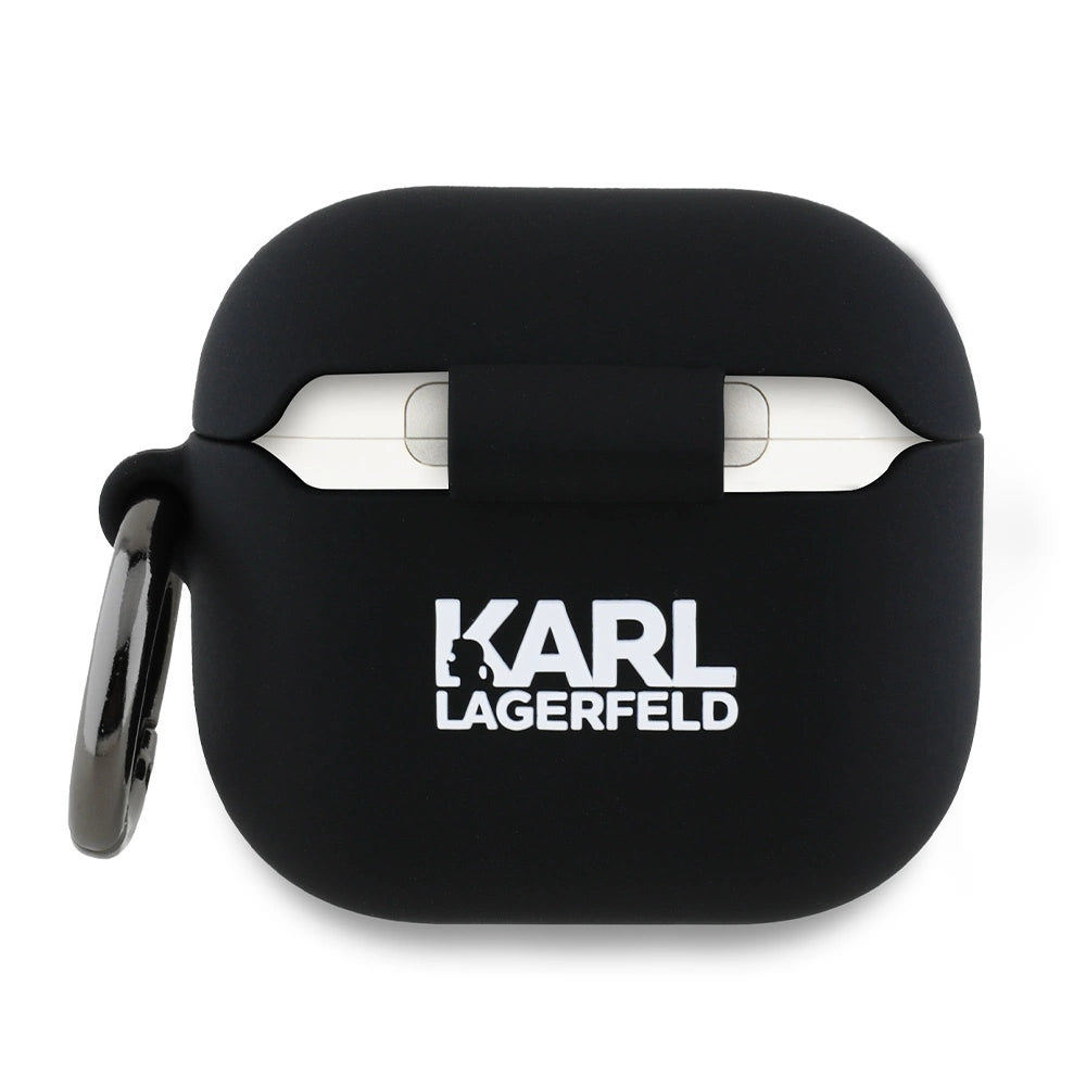 Karl Lagerfeld Silicone Choupette Head 3D Case for AirPods 4 - Black