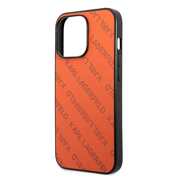 Karl Lagerfeld Perforated Allover Case for iPhone 13 Pro / 13 6.1" - Orange