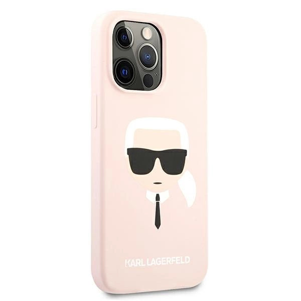 Karl Lagerfeld Silicone Karl`s Head Case for iPhone 13 Pro / 13 6.1" - Light Pink
