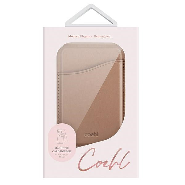 Uniq Coehl Esme Magnetic Wallet med spejl og Stand Beige/Dusty Nude