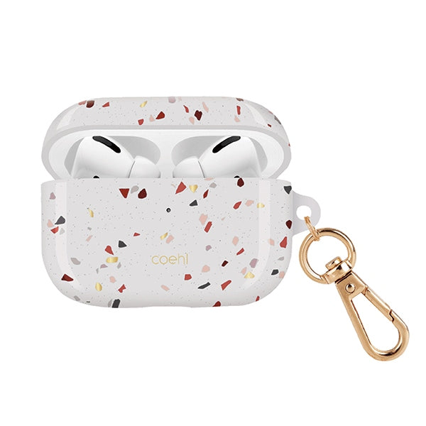 Uniq Coehl Terrazzo AirPods Pro Case hvid/naturlig hvid