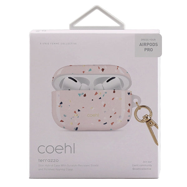 Uniq Coehl Terrazzo AirPods Pro Case Pink/Blush Pink