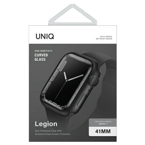 Uniq Legion-hylster til Apple Watch Series 7/8//9 41mm sort/sort