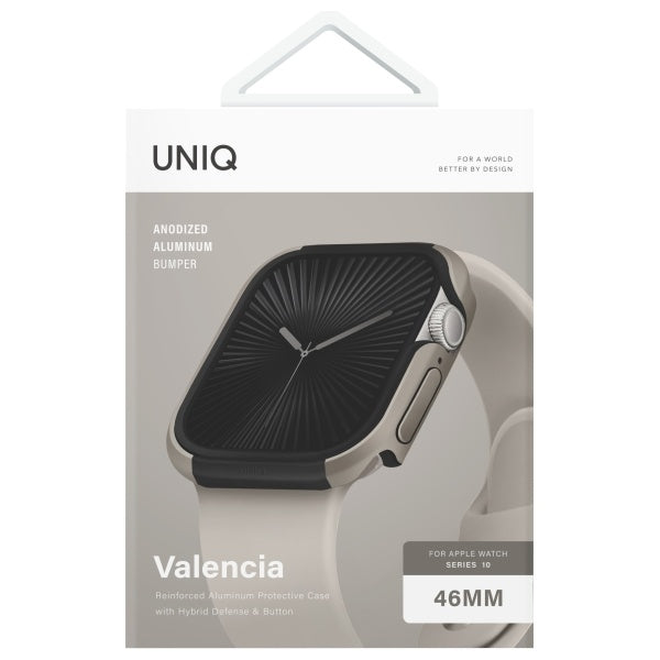 Uniq-kasse Valencia Apple Watch Series 46 mm sølv/titanium sølv