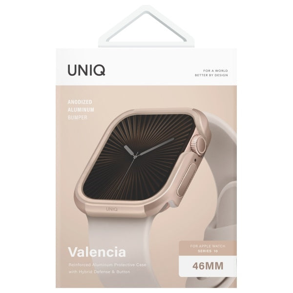 Uniq-kasse Valencia Apple Watch Series 46 mm guld/guld