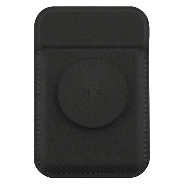 Uniq Flixa Magnetic Card Wallet med Stand Black/Jet Black MagSafe