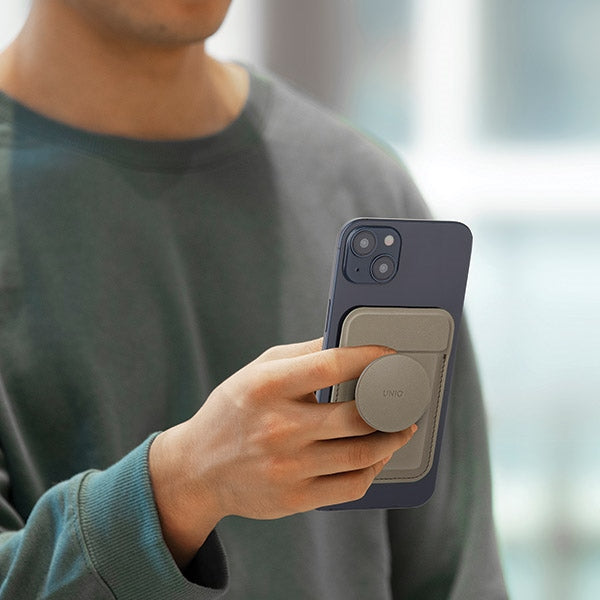 Uniq Flixa magnetkort lommebok med stativ navy blue