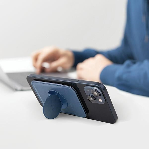 Uniq Flixa Magnetic Card Wallet med Stand Gray/Flint Gray MagSafe