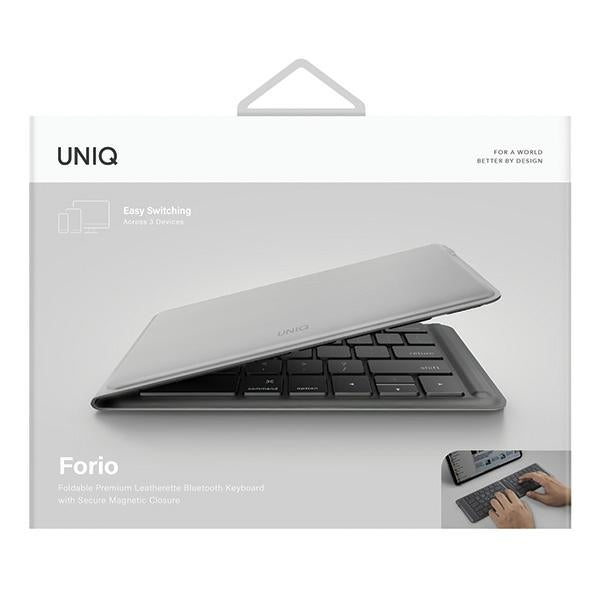 Uniq Forio Foldbare Bluetooth-tastatur Grå/Chalk Grå