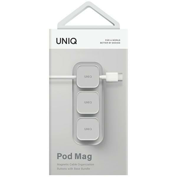 Uniq Pod Mag magnetiske kabler + basisgrå/kridtgrå