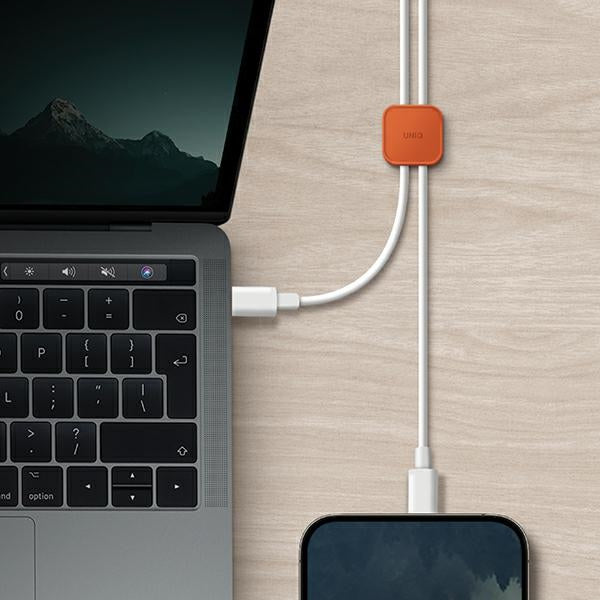 Uniq Pod selvklæbende kabelorganisator sæt på 8 Grey/Chalk Grey