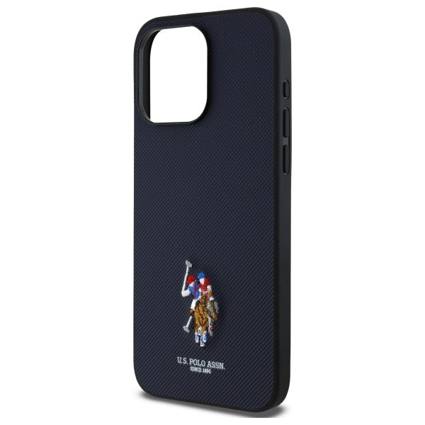 US Polo USHCP15XPEMV iPhone 15 Pro Max 6.7" Navy Embroidered DH Color