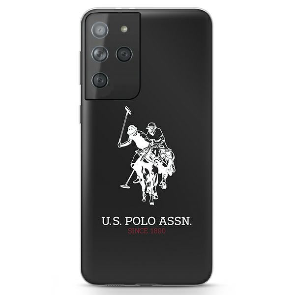 US Polo Shiny Big Logo Case til Samsung Galaxy S21 Ultra - sort