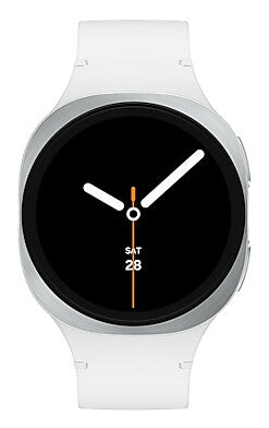 Samsung Galaxy Watch 8 3,3 cm (1.3") AMOLED 40 mm Digital 438 x 438 pixel Berøringsskærm 4G Sølv Wi-Fi GPS (satellit)
