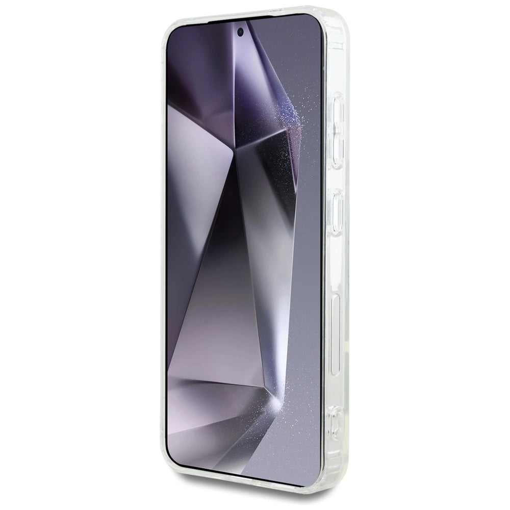 Case Karl Lagerfeld Button Karl Head Printed Logo MagSafe Samsung Galaxy S25 white