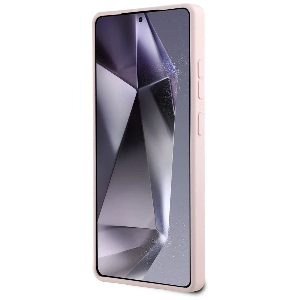 Karl Lagerfeld Silicone Double Heads And Circle MagSafe Samsung Galaxy S25 Ultra Case Pink