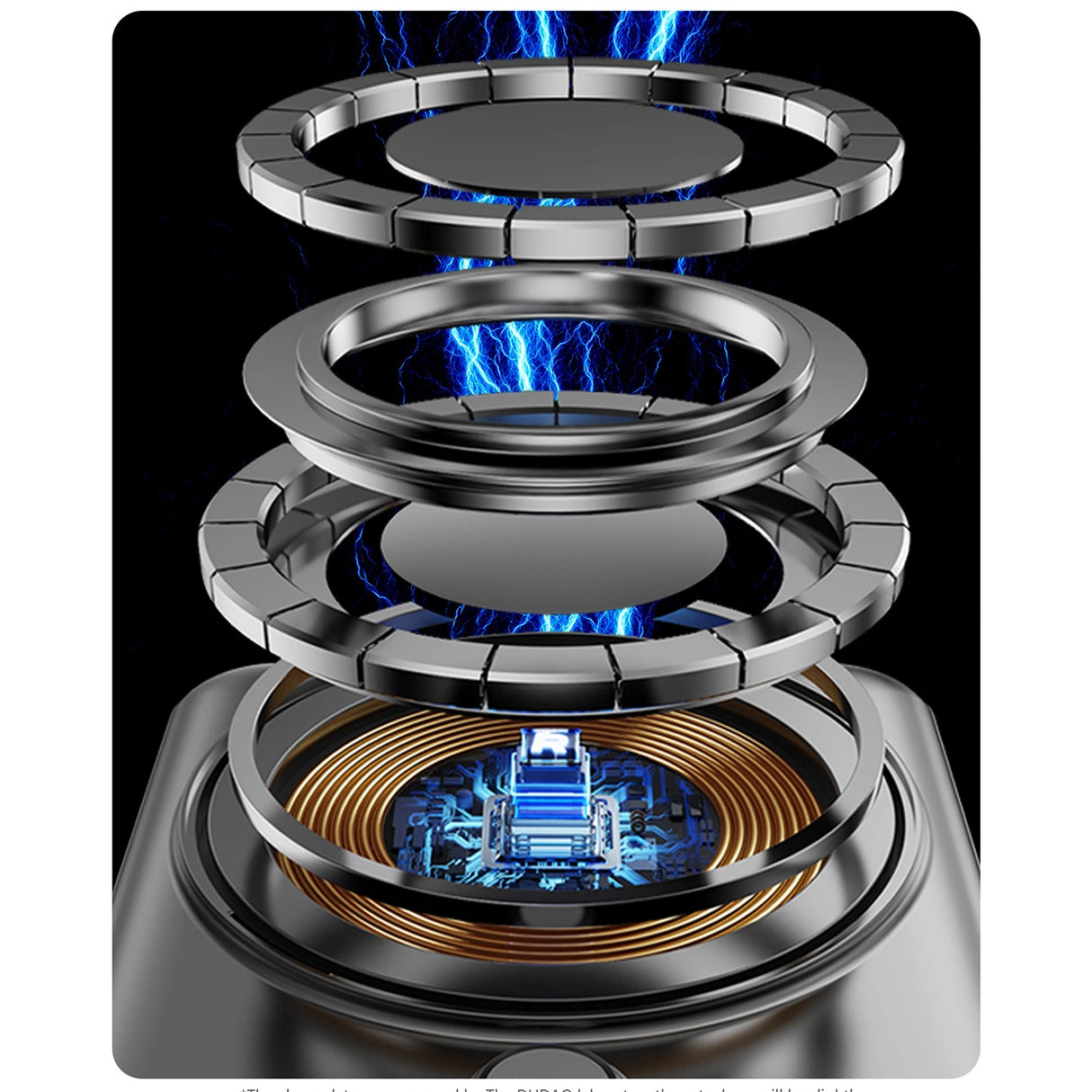 Dudao K29 10000mAh PD 20W MagSafe Powerbank med Metal Case, Stand og Indbygget USB-C / Lightning Kabler - Silver