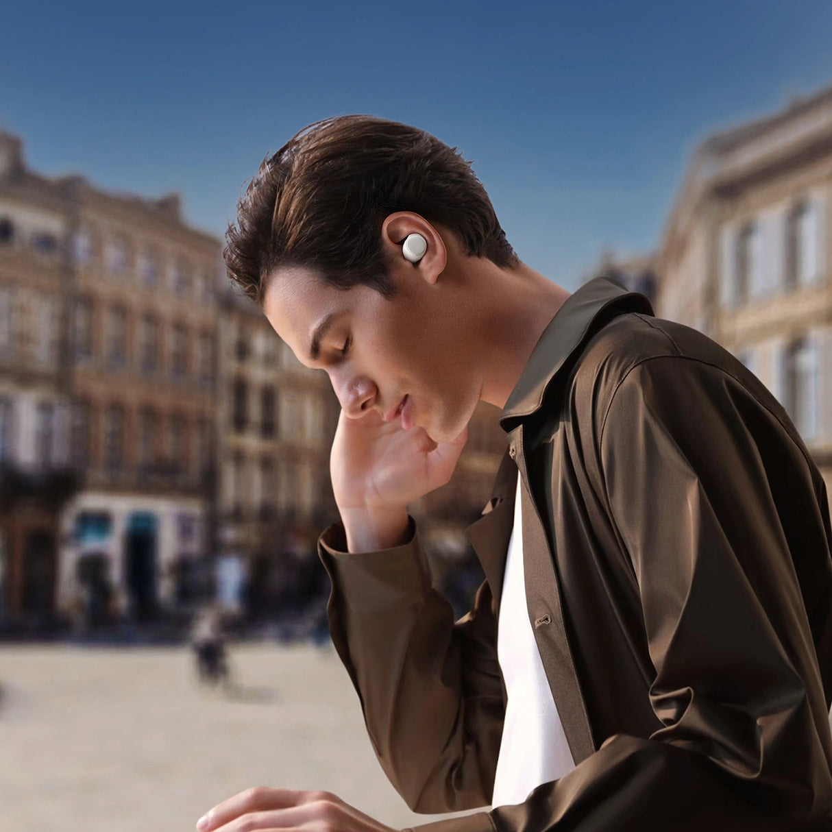 Joyroom Jdots JR-DB3 TWS trådløse hovedtelefoner - hvid