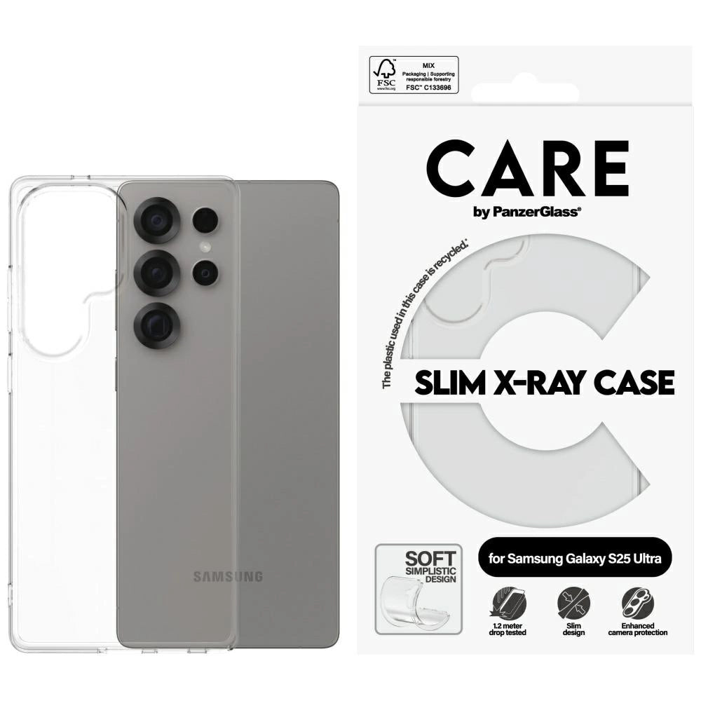CARE af PanzerGlass Fashion X-Ray Case til Samsung Galaxy S25 Ultra - Transparent
