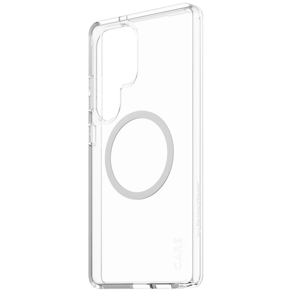 CARE af PanzerGlass Flagship Urban Combat White QI Case til Samsung Galaxy S25 Ultra - Transparent