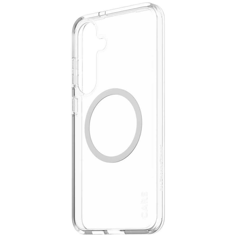 CARE af PanzerGlass Flagship Urban Combat White QI Case til Samsung Galaxy S25+ - Gennemsigtig