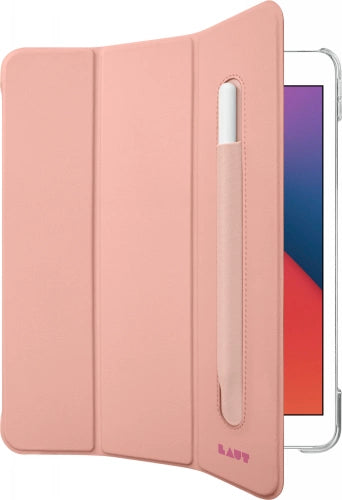 LAUT Huex Folio Case med Apple Pencil Holder til iPad 10.2" 7 / 8 / 9 - Pink