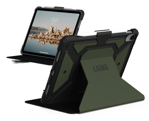 UAG Metropolis SE Case med Apple Pencil Holder til iPad 10.9" (10th Gen.) - Olive