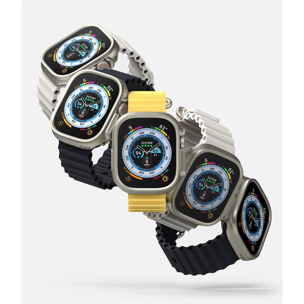 Ringke Slim 2-pack Case for Apple Watch Ultra 1/2 (49mm) - Clear & Titanium