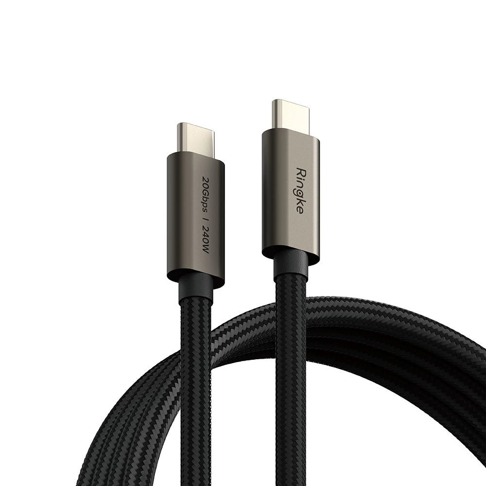 Ringke USB-C 3.2 Gen. PD240W Kabel 100 cm - sort