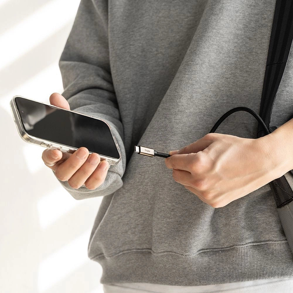 Ringke USB-C 3.2 Gen. PD240W Kabel 100 cm - sort