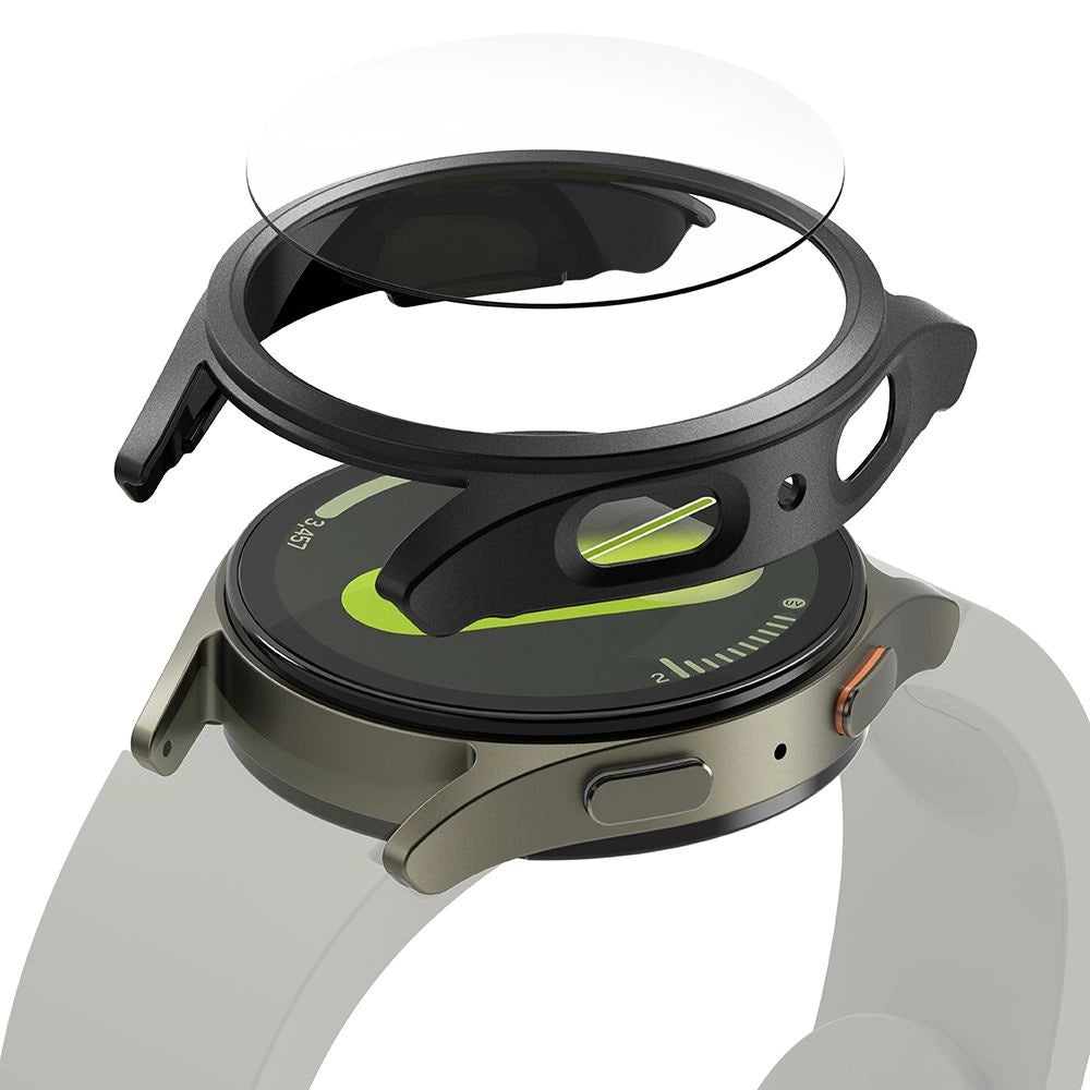 Ringke Slim & Hærdet glaskasse + glasset til Samsung Galaxy Watch 7 44mm - sort