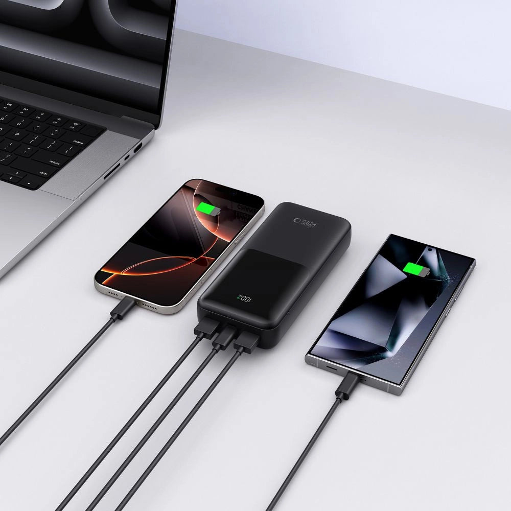 Powerbank Tech-Protect PB02 20000mAh 22,5W - sort