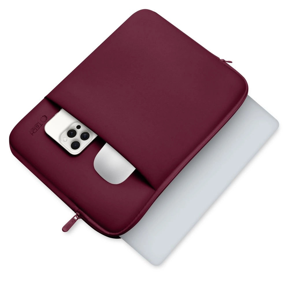 Tech-Protect Neoprene 14" Laptop Case - Burgundy