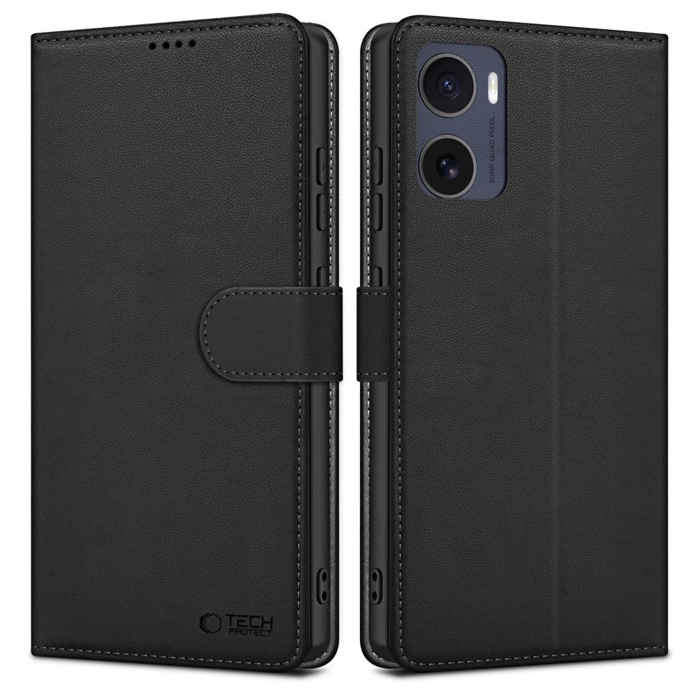 Tech-Protect Wallet Case til Motorola Moto G05 / E15 - Matte Black