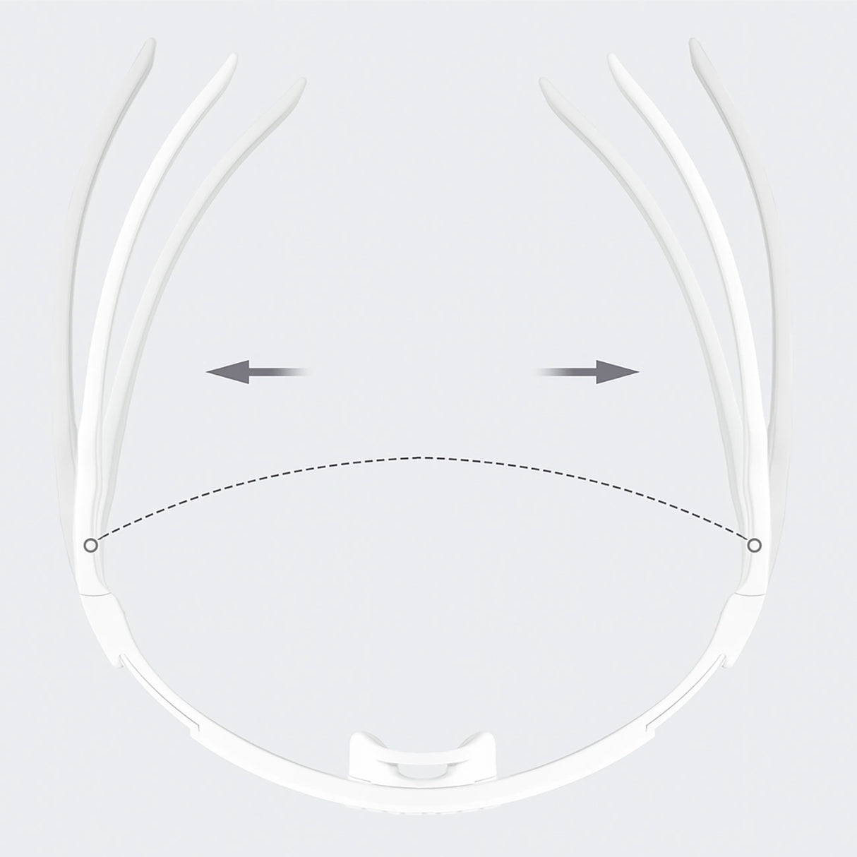 Rockbros Photochromic Cycling Glasses with UV Protection and Corrective Insert - White