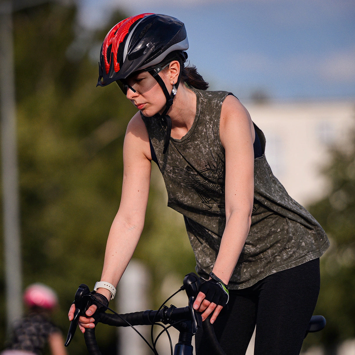 Rockbros Polariserede cykelbriller med UV-beskyttelse og korrigerende indlæg 14120008006 Grå linser - sort